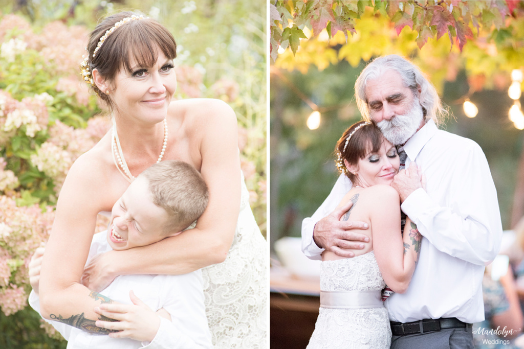 Father and daughter dance.